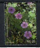 Bhutan-2014 - Flora And Fauna - Geranium - MNH. ( OL 08/05/2023) - Bhutan