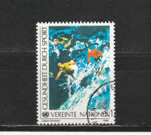 Nations Unies (Vienne) YT 85 Obl : Ski , Sport - 1988 - Usados