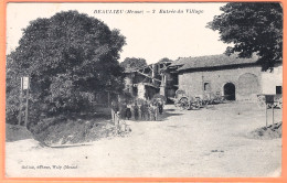 CPA  Vue Rare - MEUSE - BEAULIEU - ENTRÉE DU VILLAGE - Animation, Cour De Ferme - Autres & Non Classés