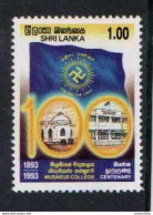 Sri Lanka - 1993 - The 100th Anniversary Of Musaeus College.- MNH (CP40) ( 01/05/2023 ) - Sri Lanka (Ceylon) (1948-...)