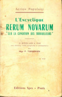 L'encyclique Rerum Novarum Sur La Condition Des Travailleurs (1956) De Mgr P. Tiberghien - Religion