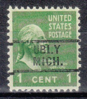 USA Precancel Vorausentwertungen Preo Locals Michigan, Ubly 729 - Precancels