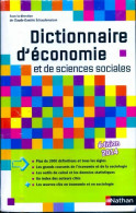 Dictionnaire D'économie Et De Sciences Sociales 2014 (2013) De Claude-Danièle Echaudemaison - Economie