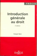 Introduction Générale Au Droit (1996) De François Terré - Derecho