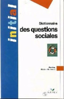 Dictionnaires Des Questions Sociales (1991) De Nadine Richez-Battesti - Economia