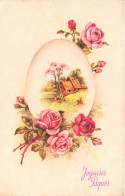 FETES ET VOEUX - Pâques - Un Petit Village Près De La Forêt - Colorisé - Carte Postale Ancienne - Easter