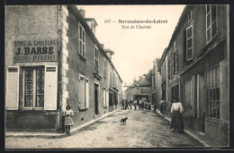 CPA Sermaises-du-Loiret, Rue De Chartres, Vue De La Rue  - Autres & Non Classés