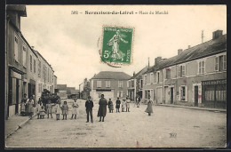 CPA Sermaises-du-Loiret, Place Du Marché  - Andere & Zonder Classificatie