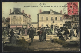 CPA Chateauroux, Le Marché Au Blé & La Mairie  - Chateauroux