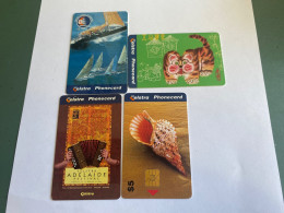 - 3 - Australia Chip 4 Different Phonecards - Australia