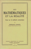 Les Mathématiques Et La Réalité (1974) De Ferdinand Gonseth - Wetenschap