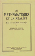 Les Mathématiques Et La Réalité (1974) De Ferdinand Gonseth - Wissenschaft