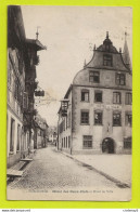 68 TURCKHEIM N°5 Hôtel Des DEUX CLEFS Et Hôtel De Ville Belle Enseigne Taverne VOIR DOS Et Flamme En 1932 - Turckheim