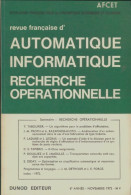 Revue Française Automatique Informatique Recherche Opérationnelle Novembre 1972 (1972) De Collectif - Non Classés