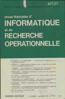 Revue Française D'informatique Et De Recherche Opoérationnelle N°V-1 1971 (1971) De Collectif - Non Classés