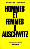 Hommes Et Femmes à Auschwitz (1998) De Hermann Langbein - Weltkrieg 1939-45