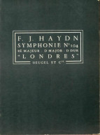 F. J. Haydn : Symphonie N°104 Londres (0) De Haydn - Musica