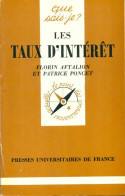 Les Taux D'intérêt (1984) De Patrice Aftalion - Economie