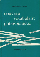 Nouveau Vocabulaire Philosophique (1975) De Armand Cuvillier - Psychologie & Philosophie