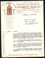 Facture Lyon 1942, L. Charvet Ainé & Cie., Manufacture D`Horlogerie,  Vue De Eines Schaufensters  - Otros & Sin Clasificación