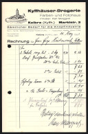 Rechnung Kelbra /Kyffh., 1933, Karl Marggraf, Kyffhäuser-Drogerie, Das Kyffhäuser-Denkmal  - Altri & Non Classificati