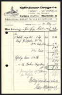 Rechnung Kelbra /Kyffh., 1933, Karl Marggraf, Kyffhäuser-Drogerie, Das Kyffhäuser-Denkmal  - Otros & Sin Clasificación