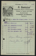 Rechnung Wellendingen 1925, A. Banholzer, Kolonial- Und Tabakwaren, Ansicht Des Magazins  - Other & Unclassified