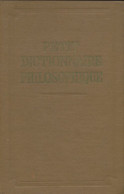 Petit Dictionnaire Philosophique (1955) De M Rosentahl - Psychologie/Philosophie