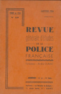 Revue Générale D'études De La Police Française N°329 (1964) De Collectif - Unclassified