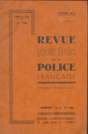 Revue Générale D'études De La Police Française N°330 (1964) De Collectif - Unclassified