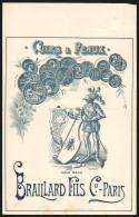 Facture Paris 1922, Braillard Fils & Co., Cuirs & Peaux, Handelsmarke Avec Ritter Et Armoiries, Auszeichnungen  - Other & Unclassified