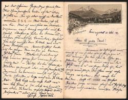 Briefkopf Berchtesgaden 1914, Ortsansicht Von Der Villa Alpenruhe  - Altri & Non Classificati