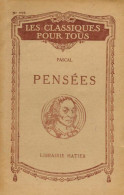 Pensées (extraits) (1944) De Blaise Pascal - Klassieke Auteurs