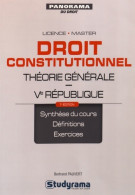 Droit Constitutionnel Théorie Générale Ve République (2016) De BERTRAND PAUVERT - Derecho