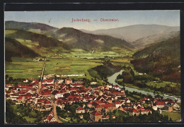 AK Judenburg /Obersteier, Ortsansicht Mit Fluss Und Bergblick  - Sonstige & Ohne Zuordnung