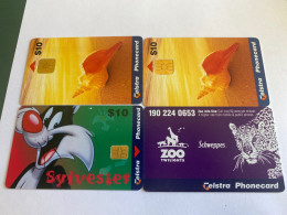 - 3 - Australia Chip 4 Different Phonecards - Australië