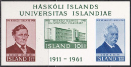 IS473 – ISLANDE – ICELAND – 1961 – ICELAND UNIVERSITY – Y&T # 2 MNH 2,50 € - Blocs-feuillets