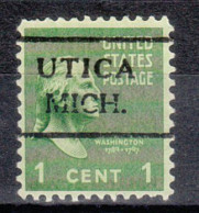 USA Precancel Vorausentwertungen Preo Locals Michigan, Utica 716 - Precancels