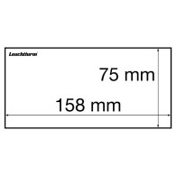 Leuchtturm Schutzhüllen Für Kleine Banknoten (158 X 75 Mm) 344903 Neu ( - Transparante Hoezen