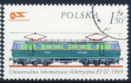 POLOGNE -  Locomotive électrique Polonaise ET-22, 1969 - Trains