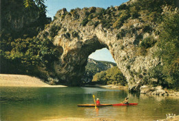 CPM - D1 - ARDECHE - LE PONT D'ARC - CANOE - Andere & Zonder Classificatie