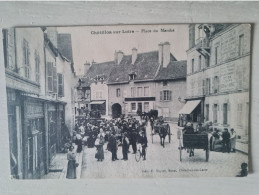 45.LOIRET// Chatilllon Sur Loire.place Du Marché..animée - Chatillon Sur Loire