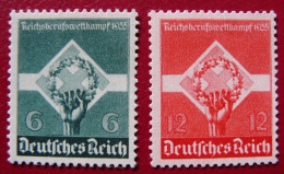 Allemagne - III Reich - Mi. 571/572 - Yv. 530/531 Neufs ** (MNH) - Unused Stamps