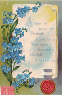 FANTAISIES - Lettre D'amour - Fleurs - Carte Postale Ancienne - Autres & Non Classés
