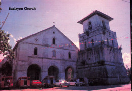 PHILIPPINES - Baclayon Church - The Oldest Stone Church - Bohol - Philippine - Animé - Vue Générale - Carte Postale - Philippines