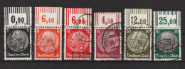 MiNr. 512, 517, 519, 520, 523, 525 Oberrand Gestempelt  (0345) - Used Stamps