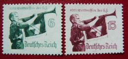 Allemagne - III Reich - Mi. 584/585 - Yv. 543/544 Neufs ** (MNH) - Unused Stamps