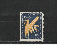 Nations Unies (New-York) YT 24 * : épi De Blé , Agriculture , Alimentation - 1954 - Neufs