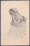 CPA 1 Euro Vienne Illustrateur Femme Woman écrite Prix De Départ 1 Euro - 1900-1949
