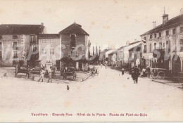 Carte Postale CPA Vauvillers (70) Grande Rue Route De Pont Du Bois      Soldats - Vauvillers